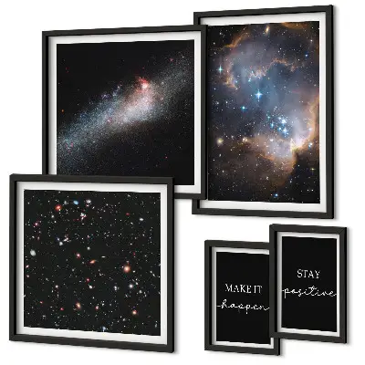 Gallery wall Cosmic inspirations motivation