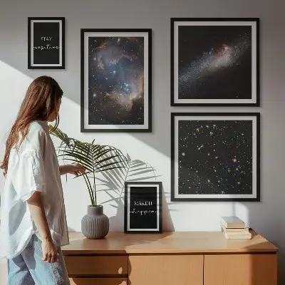 Gallery wall Cosmic inspirations motivation