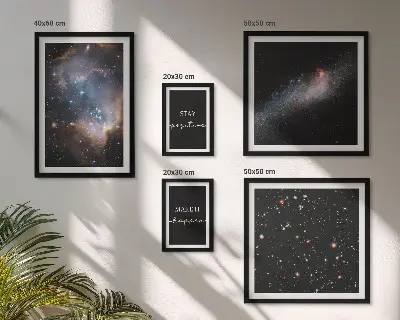 Gallery wall Cosmic inspirations motivation