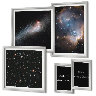 Gallery wall Cosmic inspirations motivation