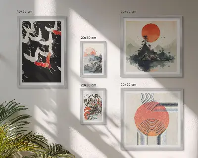 Gallery wall Japanese art nature tradition