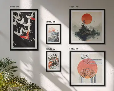 Gallery wall Japanese art nature tradition