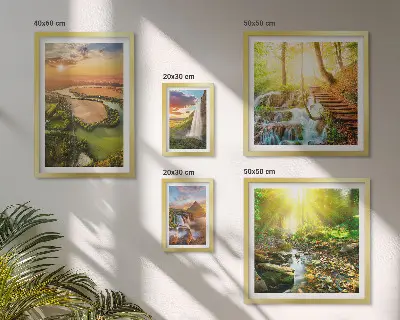 Gallery wall Landscapes waterfalls valleys