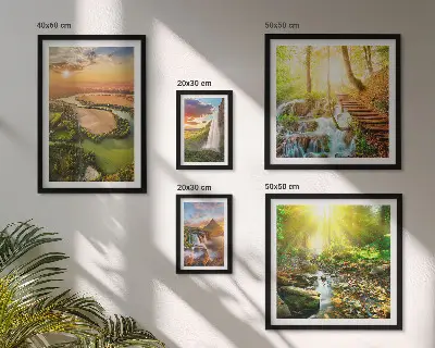 Gallery wall Landscapes waterfalls valleys