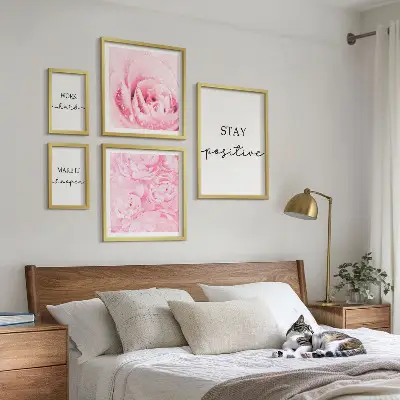 Gallery wall Motivational flower quotes