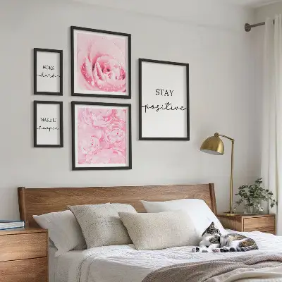 Gallery wall Motivational flower quotes