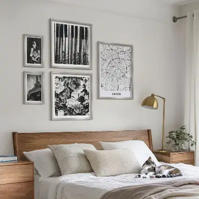 Gallery wall Parisian style elegant architecture
