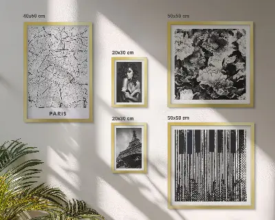 Gallery wall Parisian style elegant architecture