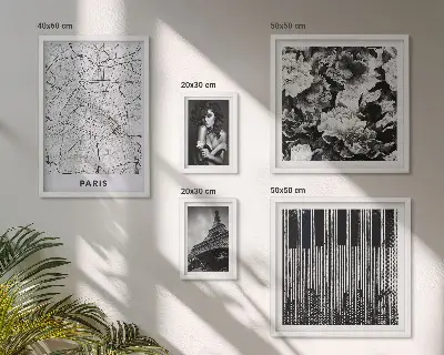 Gallery wall Parisian style elegant architecture