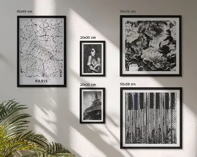 Gallery wall Parisian style elegant architecture