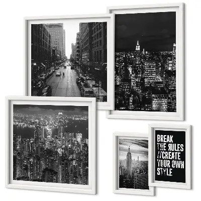 Framed photo set New York City Black and White Views