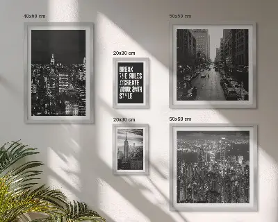 Framed photo set New York City Black and White Views
