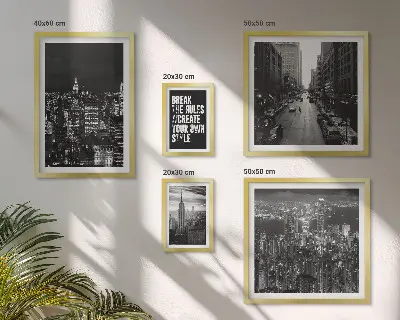 Framed photo set New York City Black and White Views