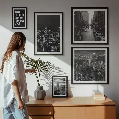 Framed photo set New York City Black and White Views