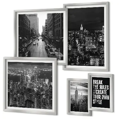 Framed photo set New York City Black and White Views