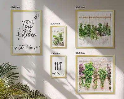 Gallery wall Rustic Herbal Inspirations