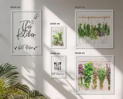 Gallery wall Rustic Herbal Inspirations