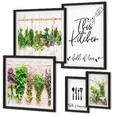 Gallery wall Rustic Herbal Inspirations