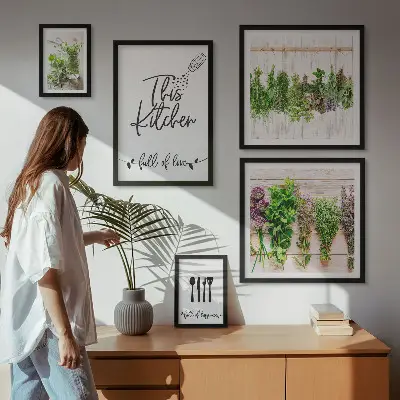 Gallery wall Rustic Herbal Inspirations