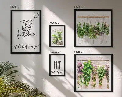 Gallery wall Rustic Herbal Inspirations