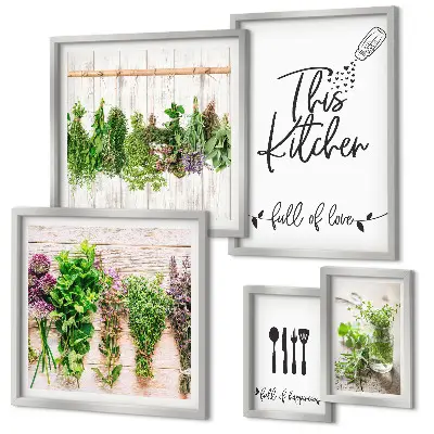 Gallery wall Rustic Herbal Inspirations