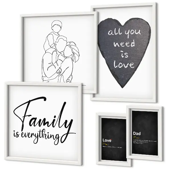 Gallery wall Family values, love, closeness