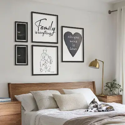 Gallery wall Family values, love, closeness