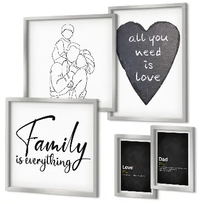 Gallery wall Family values, love, closeness
