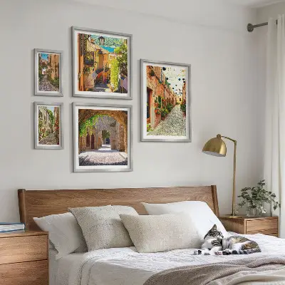 Gallery wall Charming green streets of the city