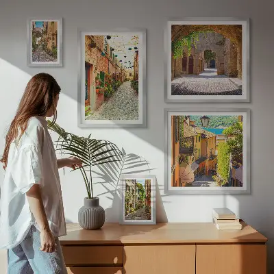 Gallery wall Charming green streets of the city