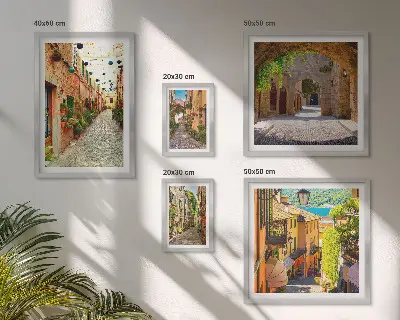 Gallery wall Charming green streets of the city