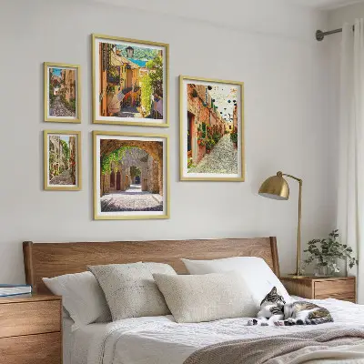 Gallery wall Charming green streets of the city