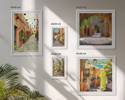 Gallery wall Charming green streets of the city