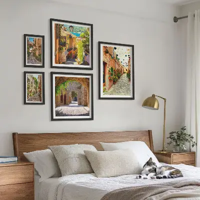 Gallery wall Charming green streets of the city