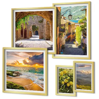 Gallery wall Charming streets and landscapes