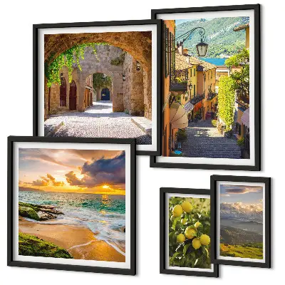 Gallery wall Charming streets and landscapes