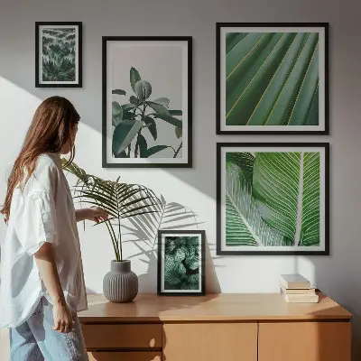 Framed photo set Tropical plant inspirations