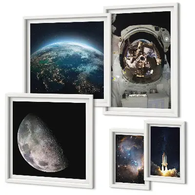 Gallery wall Astronaut's space discoveries