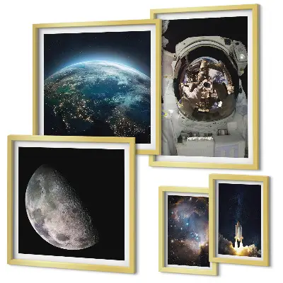 Gallery wall Astronaut's space discoveries