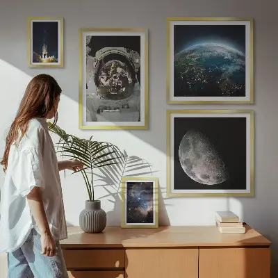 Gallery wall Astronaut's space discoveries