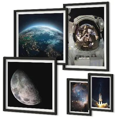Gallery wall Astronaut's space discoveries