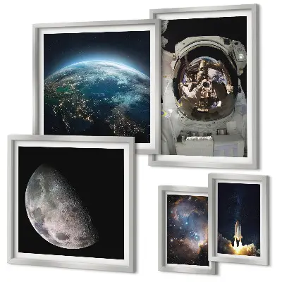 Gallery wall Astronaut's space discoveries