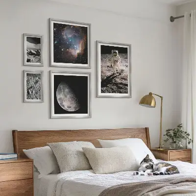 Set of 5 wall art pieces Cosmic discoveries and secrets