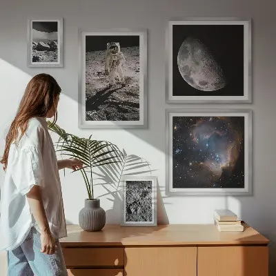 Set of 5 wall art pieces Cosmic discoveries and secrets