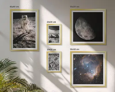 Set of 5 wall art pieces Cosmic discoveries and secrets