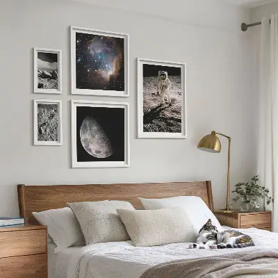 Set of 5 wall art pieces Cosmic discoveries and secrets