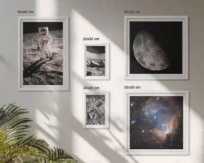 Set of 5 wall art pieces Cosmic discoveries and secrets