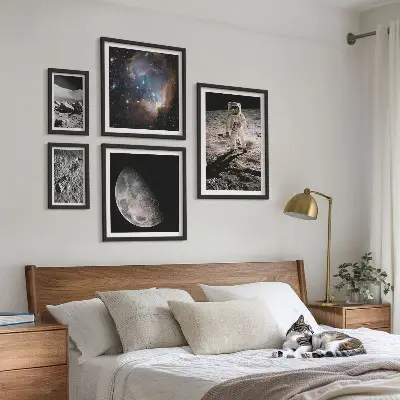 Set of 5 wall art pieces Cosmic discoveries and secrets