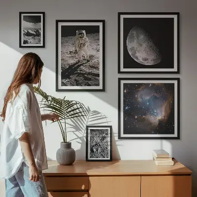 Set of 5 wall art pieces Cosmic discoveries and secrets