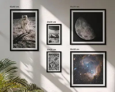 Set of 5 wall art pieces Cosmic discoveries and secrets